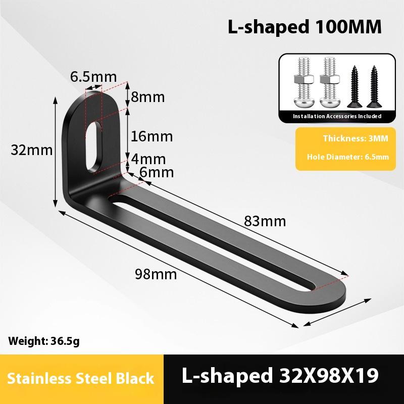 2 Stück Edelstahl Verstellbarer 90-Grad-Winkel L-Form, Eckwinkel, Mehrere Größen Geeignet für Schränke Möbel