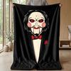 Soft Flannel Blanket Lightweight Cozy Bedroom Living Room CoverSaw Billy the Puppet