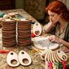100Pcs Wooden Thread Spools With 2 Loose Rings For Embroidery And Crafting Storage Solution