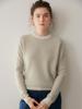 Women's Cashmere Striped Round Neck Sweater - 2026 Autumn/Winter Collection, Loose Fit, Gentle Style, Slimming, Warm Base Layer