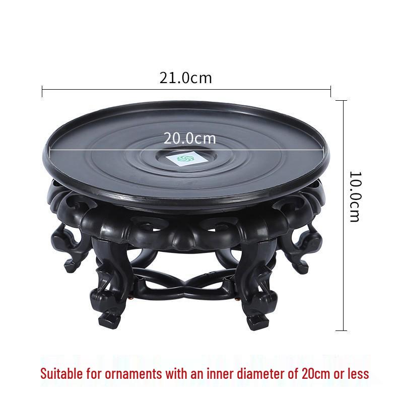 Solides Bambus Weinflaschen- und Vasen-Präsentationsregal