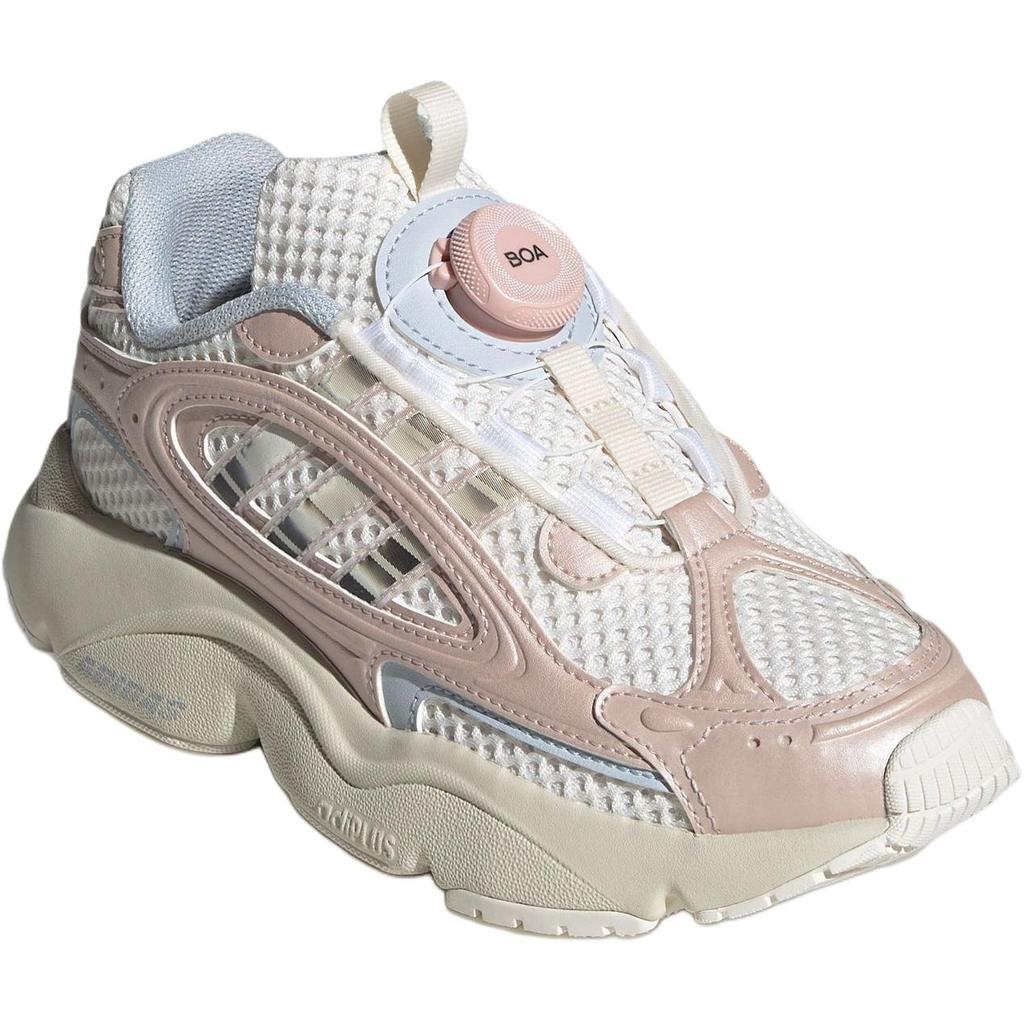 Adidas Originals Ozmillen J Lightweight Versatile Durable Low-Top Kids Casual Shoes Kids Casual Shoes Pink White JS2483