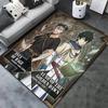 Black Clover Carpet Rug For Living Room Bedroom Home Sofa Decoration Kids Play Nonslip Floor Mat
