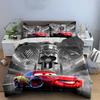 Racing Car Themed Bedding Set for Kids Bedding Set (1 Duvet Cover, 2 Pillowcases, Duvet Not Included)