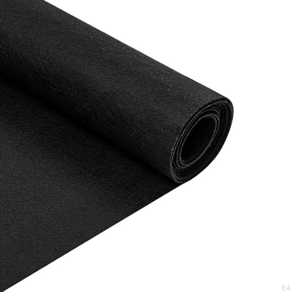 DIY Plstěná Podšívka do Květináče v Rolce Snadno Střihatelná Černá Podšívka do Truhlíků pro Nákupní Centra, Trhací