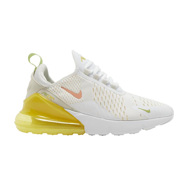 Damensneaker Nike Air Max 270 Weiß Gelber Streik (Damen) Weiß/Karmesinrot/Gelb 37.5 white