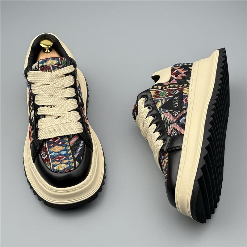 Mode Neue Designer Herren Mixed Patchwork All Match Plattform Casual Schuhe Flats Männlich Sport Laufen Walking Sneakers Zapatos Hombre