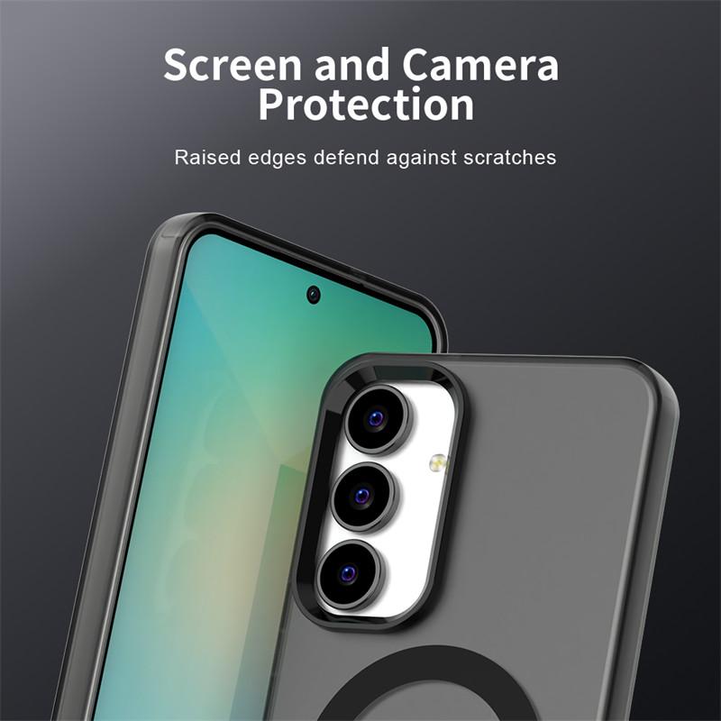 Magnetic For Samsung Galaxy S25 FE 5G Case Magsafe Wireless Charging Cover Samsung Galaxy S25 FE Matte PC Protective Phone Cases
