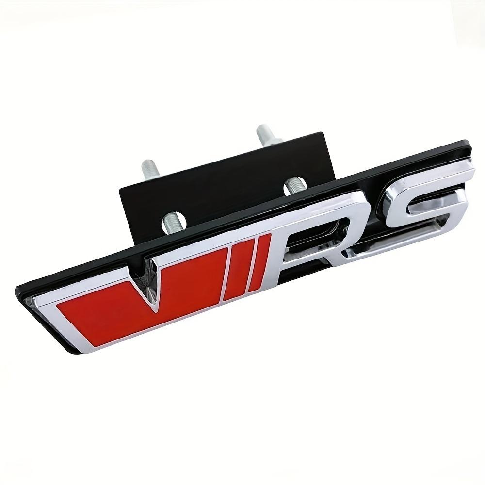1Pc Metal VRS Logo Emblem VRS Letters Car Front Grille Rear Trunk Emblem Badge Sticker Accessories