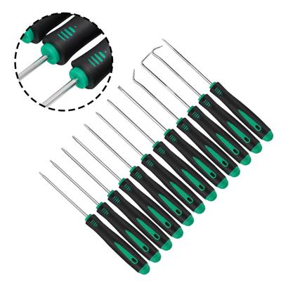 12 Piezas Juego de Destornilladores, Picos y Ganchos para Retirar Retenes de Aceite de Vehículos de Coche Kit de Herramientas Extractor Removedor de Juntas Tóricas y Retenes de Aceite para Automóvil