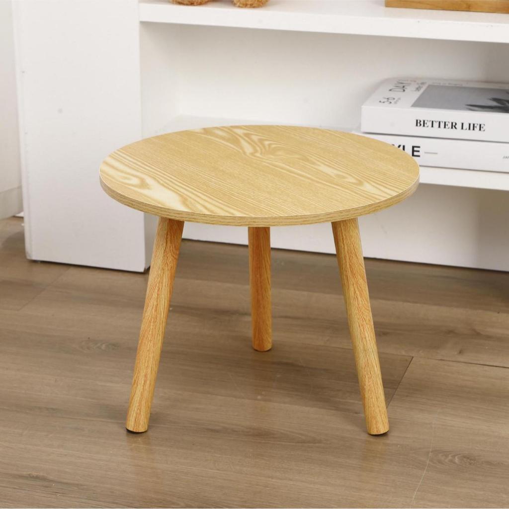 Compact Nordic Round Coffee Table: Ideal for Sofa, Balcony, Living Room, Bedroom, or Bedside. Perfect for Small Apartments.