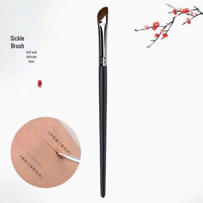 Pincel Angulado en Forma de Hoz para Delineador de Ojos y Cejas para Maquillaje Bajo los Ojos