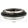 Camera Lens Converter FD-GFX Lens Adapter Ring for Fuji GFX50S Pro Camera