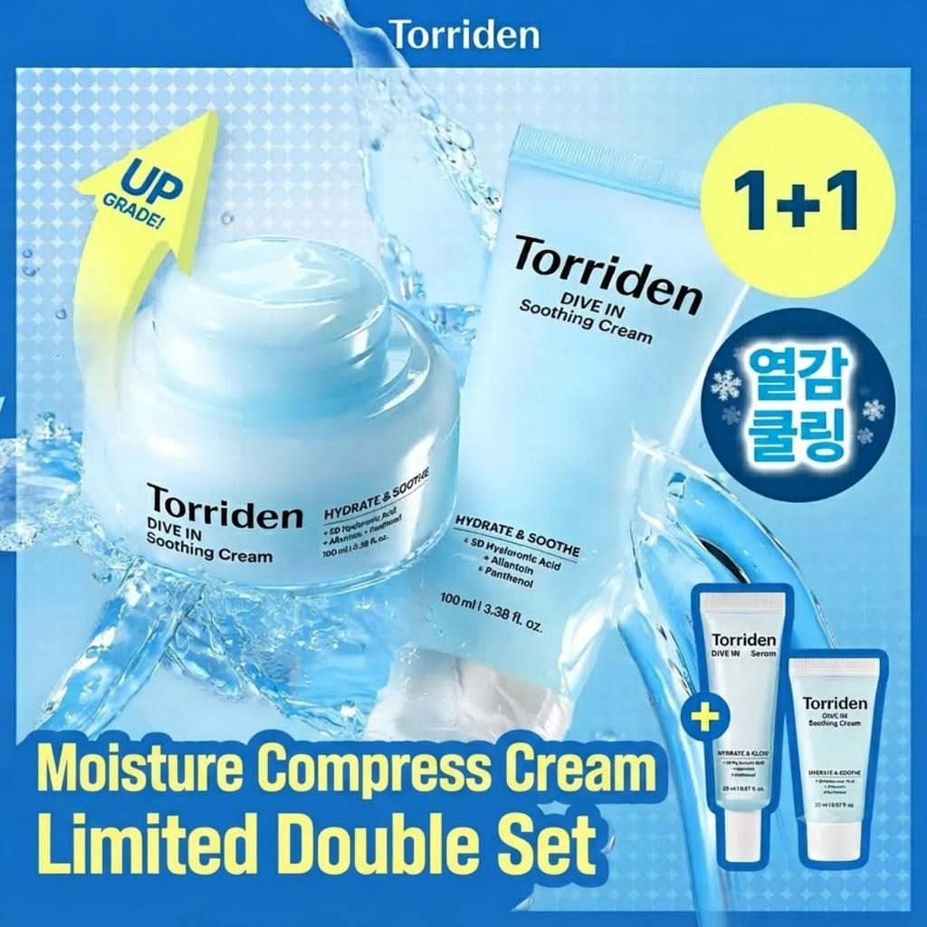 NEW Torriden DIVE-IN Low Molecular Hyaluronic Acid Toner 300ml Set (+100ml)