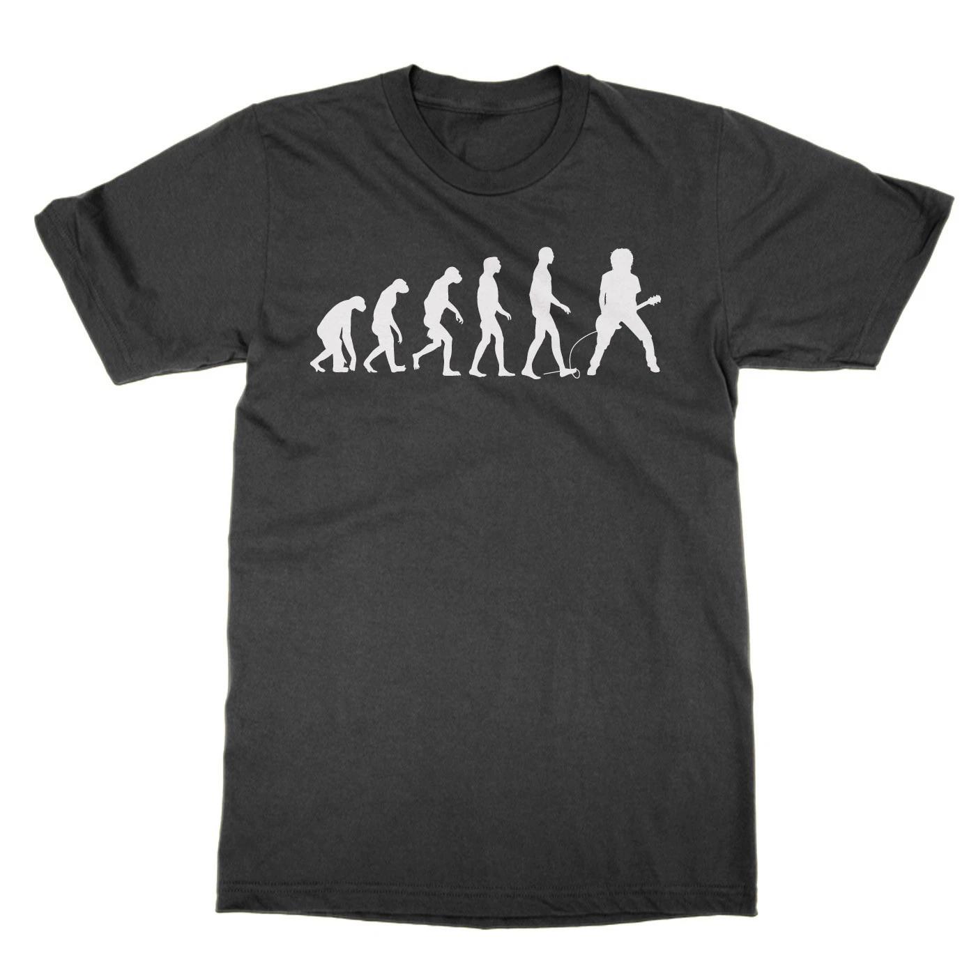 Evolution Of A Guitarist T Shirt Funny Top Guitar Player Gift For S