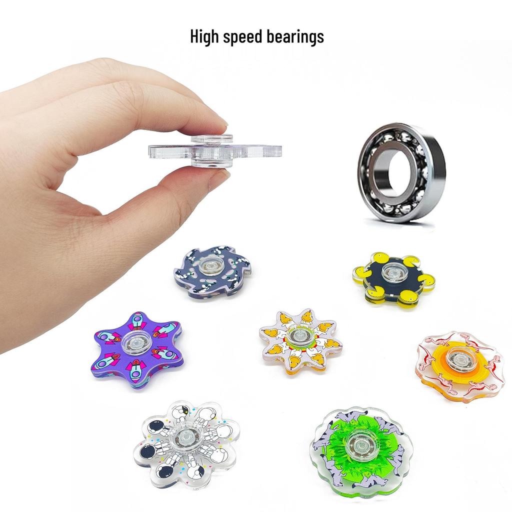 New Dynamic 3D Spin Fingertip Gyroscope Decompression Toy