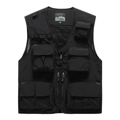 Dibenze Men's Outdoor Multi-Pocket Breathable Vest
