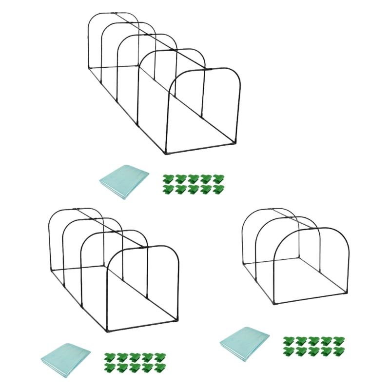 Frost Proof Portable Mini Greenhouse for Plant and Vegetables Steel Frame Insulated Cover for Indoor Outdoor Use