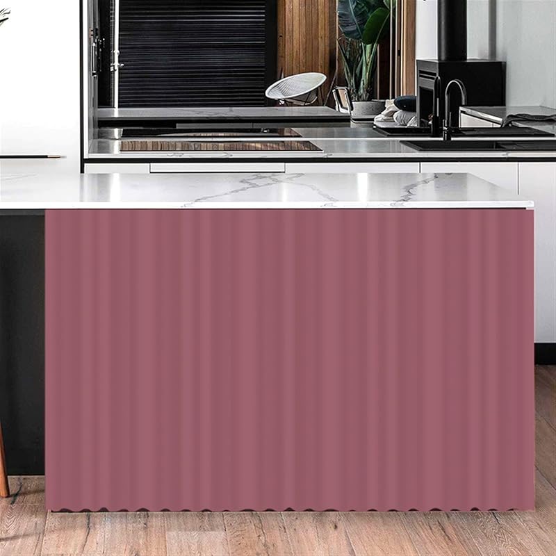 Cabinet Curtains for Shelves Privacy Closet Curtain Dust Proof Hook & Loop Under The Sink Curtain for Kitchen Storage Room Gray, 27.6" W x 35.4" L