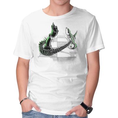 Unisex Crew Neck T-Shirt Queen Takes Bishop Graphic Short Sleeve Casual Tee