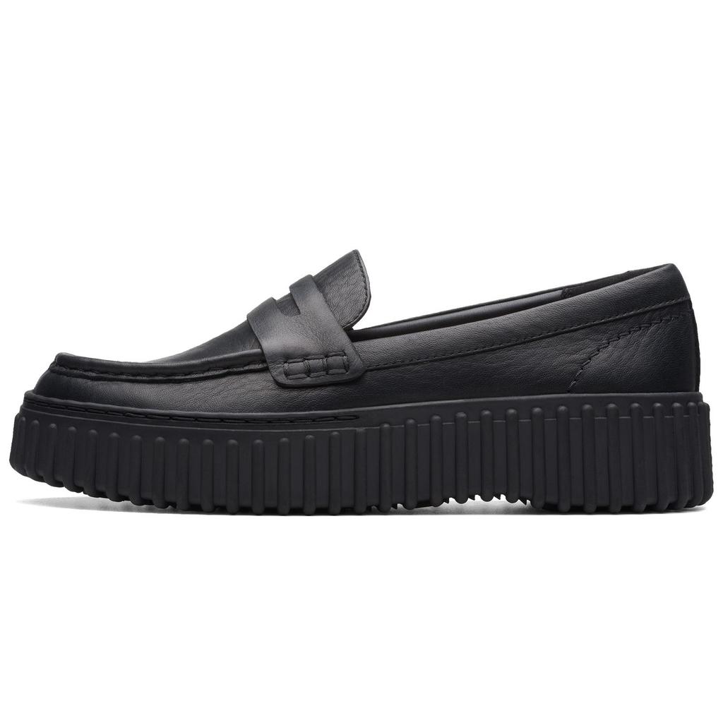 Clarks Leather Trendy Comfortable Elegant Classic Loafers Women Loafers Black 261748704