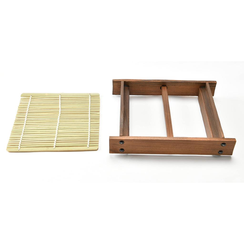 Small Charred Cedar Soba Dish with Mistakes X Noodle for Soba and Commercial Use In [19 20cm] [Wooden Soba/Udon Set] [Suitable Restaurants, Inns,