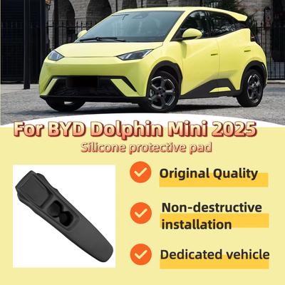 For BYD Seagull Dolphin Mini Dolphin Surf 2025 Center Console Full Cover Silicone Wireless Charging Pad Interior Car Accessories