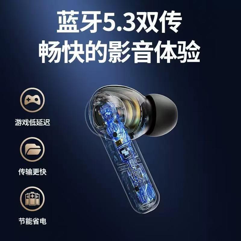 Hot-selling X65 wireless in-ear Bluetooth headset TWS mirror digital display super long battery life e-sports game headset