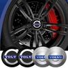 4 stuks 56mm/60mm/65mm Auto Wielnaafkap Stickers Accessoires Voor Volvo R design xc60 v60 s60 v40 v50 s40 s80 c30 xc40 xc70