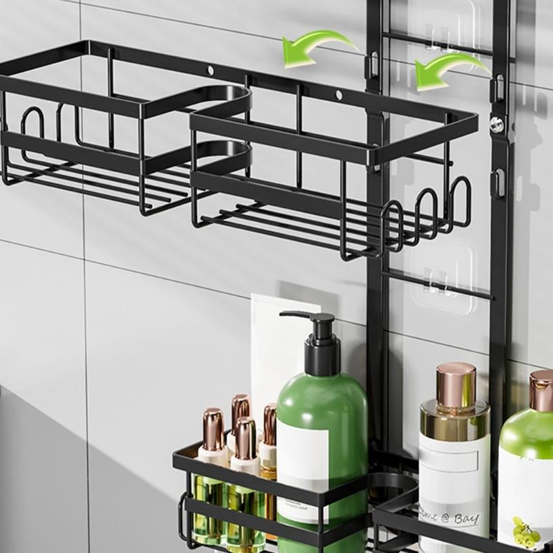 Multifunctional Wall Rack Heavy Type Shower Organizers for Bathroom and Kitchen Adhesive Installation Space Saving