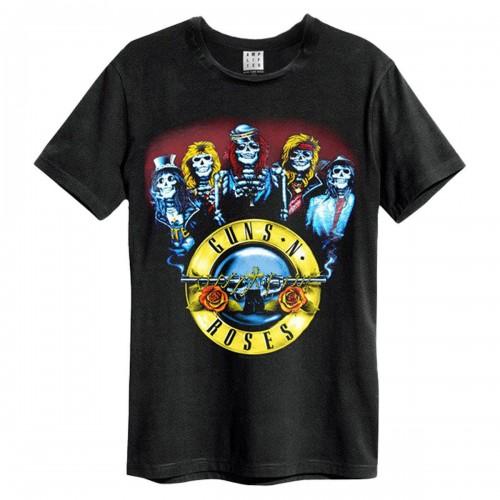 Amplified Unisex Adult Skeleton Drum Guns N Roses T-Shirt
