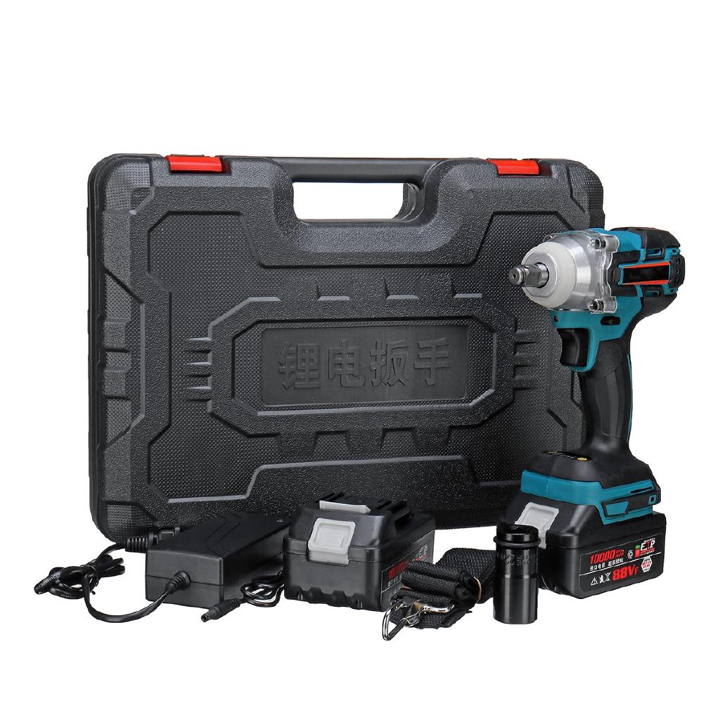 Cordless Electric Impact Wrench Guns 330Nm Max Torque Impact Wrench 21V 10000mah Li-ion 2 Batteries 1 Charger Power Tool