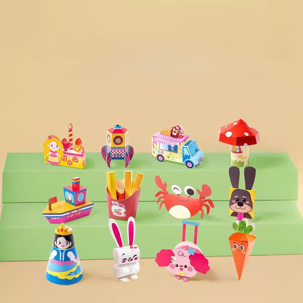 1Sets New Origami Kit 3D Origami Paper Kit for Kids Animal Pet Patterns DIY Art and Craft for Beginners Children Kids Boys Girls