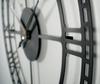 Large Black Metal Wall Clock 80cm