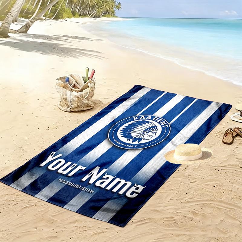 Name Custom KAA Gante Print Beach Towel, Large Soft Quick Dry Towel for Beach Camping Swimming
