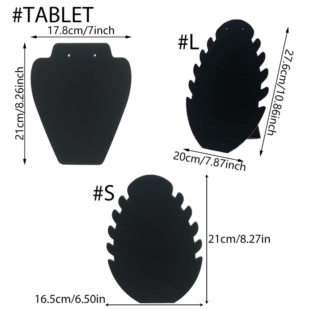 Velvets Jewelry Display Stand Necklace and Pendant Storage Organizer Elegant Jewellery Bust for Retail and Home Use