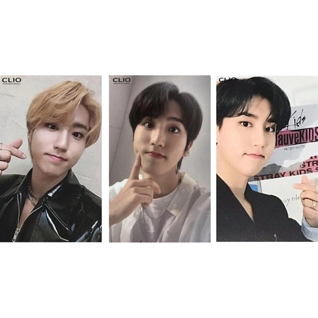 Stray Kids X CLIO OFFIZIELLE FOTO-KARTE SPICY MILD OFFICE Version.