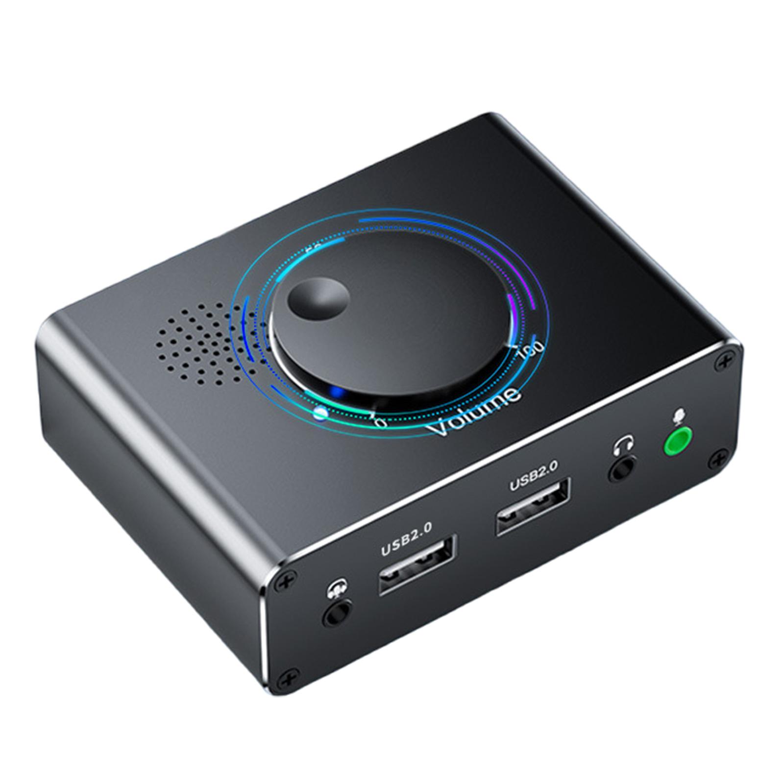 

USB звуковая карта внешняя USB звуковая карта с регулятором громкости USB концентратор наушники микрофон 3,5 мм порт эквалайзеры для ПК