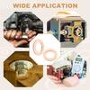 PATIKIL M8 Copper Flat Washers, Seal Rings, 18 Pieces, 13mm Outer Diameter, 1mm Thick, Heat and Oil Resistant for Screws, Bolts, Sump Plugs, and Oil D