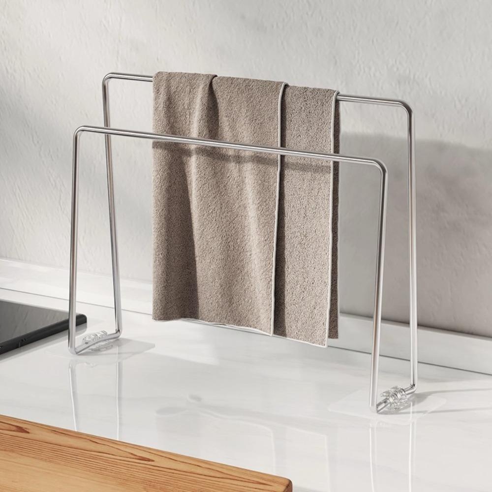 Vertical Dishcloth Drying Rack Save Space Dishrag Organizer Dish Rag Storage Rack  Countertop