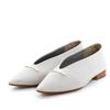 [Himiko] Pumps Flat Shoes Genuine Leather Soft Cushion 651303 Women's Ivory 23.5 Cm E
