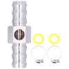 12in Fuel Line TFitting 1827 NPT Port Fuel Pressure Gauge Sensor Adapter Stainless Steel