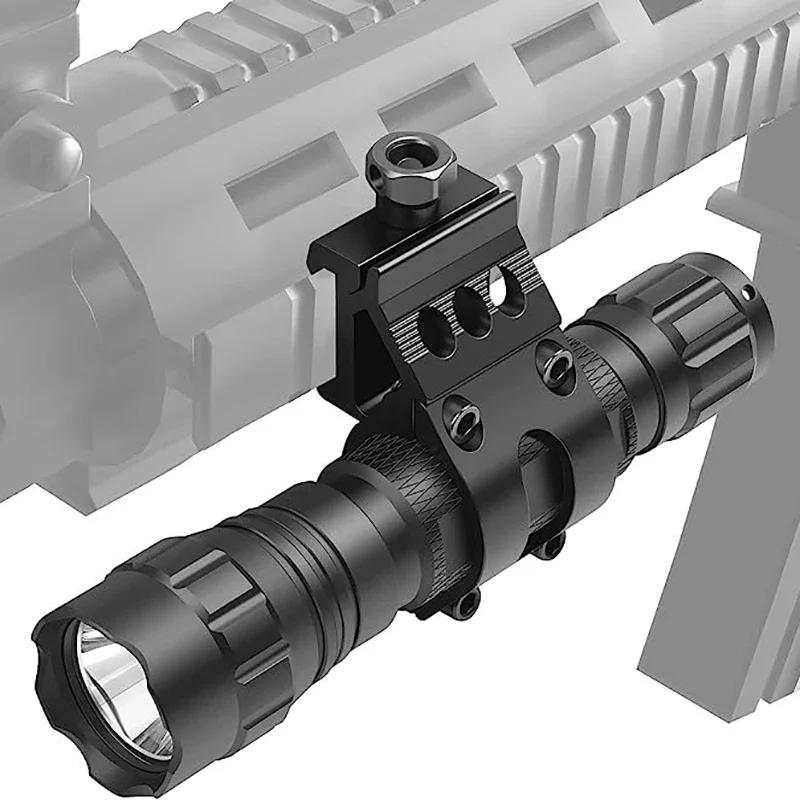 25.4mm Quick Release Offset Flashlight Scope Mount 20mm Picatinny Rail 45 Degree Sight Hunting Gun Airsoft Accessories