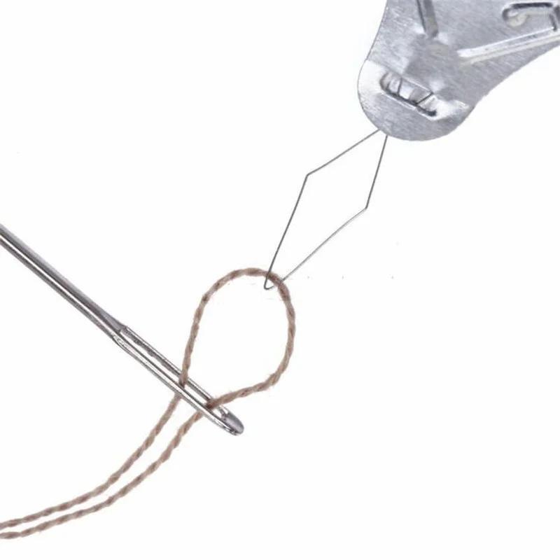 100Pcs Aluminum Sheet Threader Needle Punch Needle Sewing Accessories Simple To Use Durable Light And Easy To Carry Fast Thread