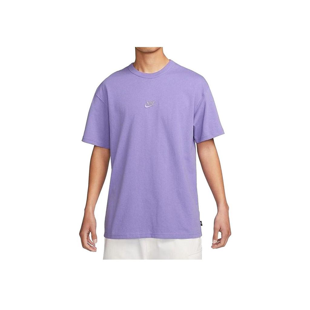 Nike Solid Color Loose Fit Crew Neck Short Sleeve T-Shirt Men Tops Purple DO7393-567