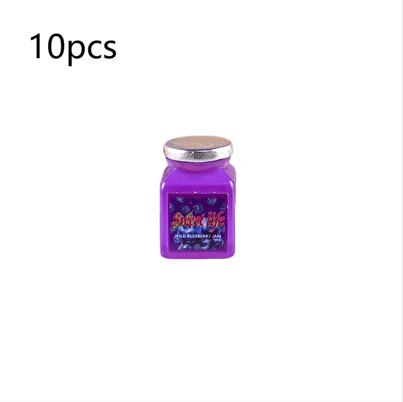 8/10Pcs 1:12 Micro Jam Bottle Simulation Model Dollhouse Miniature Kitchen Decoration Dolls House Accessories Toy