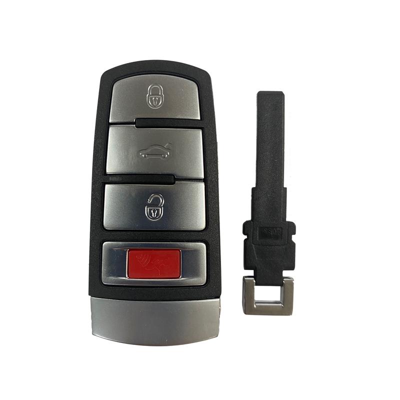 Okey Remote Control Car Key 3+1 Buttons ASK 315MHz ID48 for VW Volkswagen Passat 2006-2013 CC 2009-2015 FCCID NBG009066T