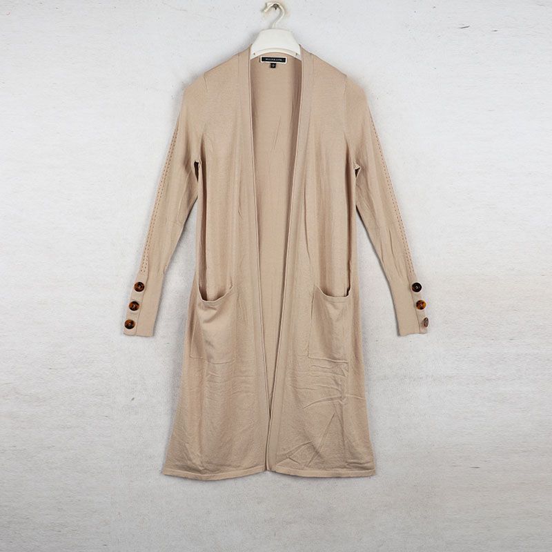 Sunshine House Autumn New Arrival Export European and American Women's Clothing Long Knitwear Thin Cardigan Sweater Outwear