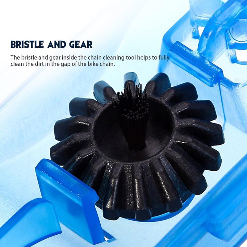 Portable Bicycle Chain Cleaner Bike Brushes Scrubber Wash Tool Mountain Cycling Cleaning Kit