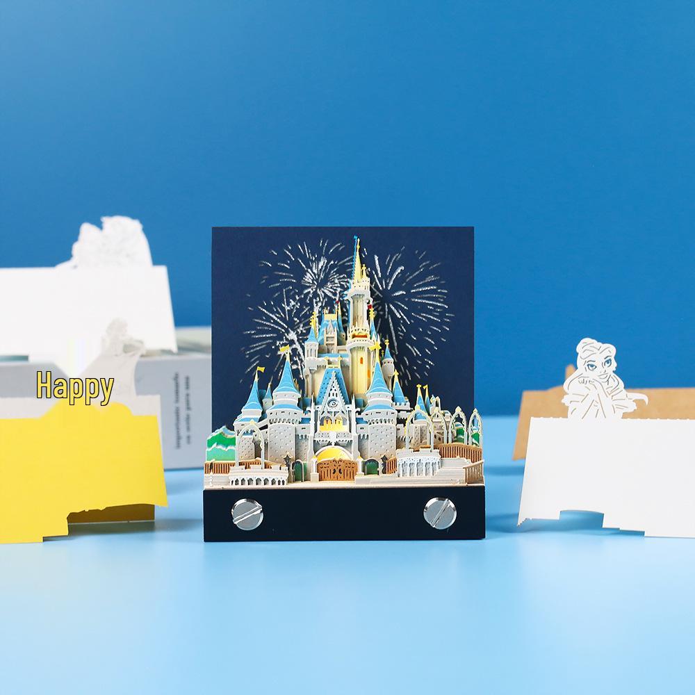 3D Pop-up 2027 Calendar Sticky Notes: Creative Business Souvenir and Paper Carving Ornament